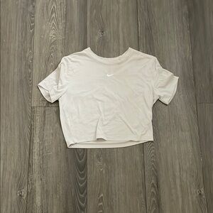 Nike Cream Short Sleeve Crop Tee